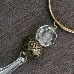 Juego de 12 servilleteros anillo metalicos con cairel 5x14cm - kazaru