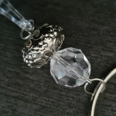Juego de 12 servilleteros anillo metalicos con cairel 5x14cm