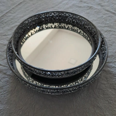 Lafayete bandeja circular espejada chica - comprar online