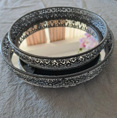 Lafayete set de bandejas circulares espejadas - comprar online