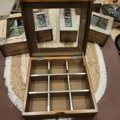 Caja de te cardon y vidrio 9 divisiones en internet