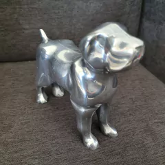 Perro gordo aluminio 13cm - kazaru