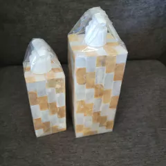 Dispenser de nacar Combinado Dorado y Blanco 6x11cm en internet