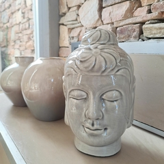 Cabeza de Buda de ceramica 20cm - comprar online