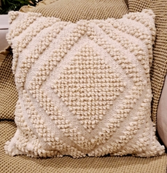 Almohadon rombos rusticos 40x40cm - comprar online