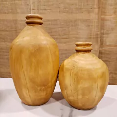 Botellon madera macizo chico 25cm - comprar online