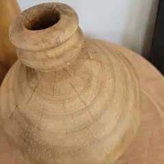 Botellon madera macizo chico 25cm en internet