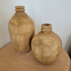 Botellon madera macizo chico 25cm