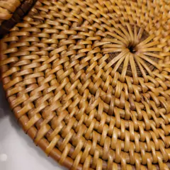 Apoyavasos posavasos rattan redondos 10cm en internet