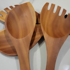 Set x2 Cuchara y tenedor anchos carey 26cm - kazaru