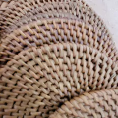 Apoyavasos posavasos rattan redondos 10cm