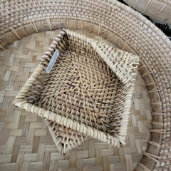 Imagen de Bandeja servilletero rattan 12x4cm