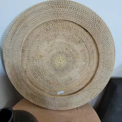 Plato Sitio Deco Flor Nat. 60Cm - kazaru