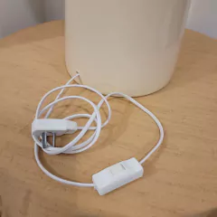 Imagen de Lampara Cono Cerámica Beige Pantalla Lino