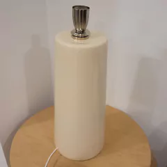 Lampara Cono Cerámica Beige Pantalla Lino en internet