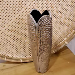 Florero Gajos Plateado Cerámica 36Cm - comprar online