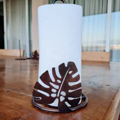 Porta rollo cocina monstera óxido - tienda online