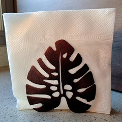 Servilletero monstera oxido - comprar online