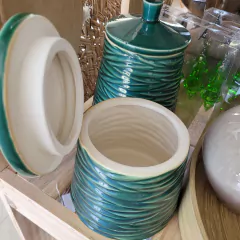 Set x2 Potiches Verdes - comprar online