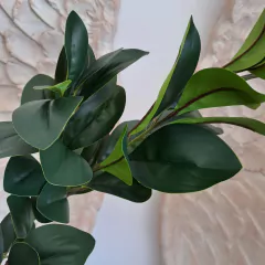 Vara Rama Hojas Verdes 80cm Fa126 - kazaru