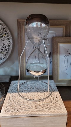 Metropolitan Reloj de Arena Plata con Soporte 13X25cm - tienda online