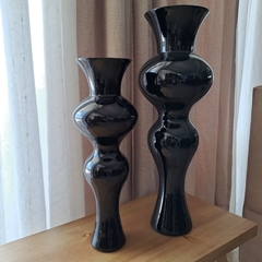 Florero Silueta Negro Cerámica Grande 50Cm - tienda online