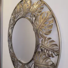 Friso con Espejo Monstera Peltre 62cm - comprar online