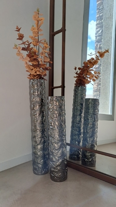Florero Negro Vidrio 60Cm - tienda online