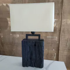 Lampara de mesa Carbono quebracho negro - comprar online