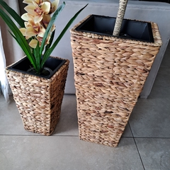 Macetero Fibras Jaipur cuadrado grande Portamacetas 63cm - tienda online