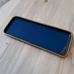 Bandeja Carupano Color Azul Rectangular 32x12cm