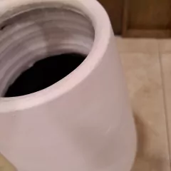 Jarron Geométrico Blanco grande 56cm en internet