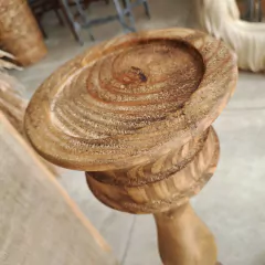 Setx2 Candelabros Cirial Madera 60cm en internet