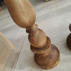 Imagen de Setx2 Candelabros Cirial Madera 60cm