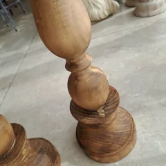 Setx2 Candelabros Cirial Madera 60cm - kazaru
