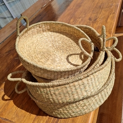 Imagen de Bandeja con asas Seagrass Natural S 38cm