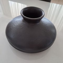 Porta espiral cerámica Chimenea negro 17x10cm