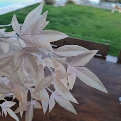 Vara Hojas Alargadas Rosadas 114cm
