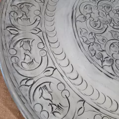 Bandeja Plain metal chapa aluminio 48cm - kazaru