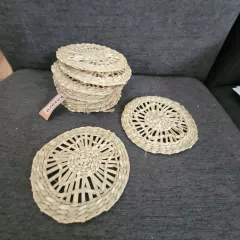 Apoyavasos posavasos redondos seagrass 10cm