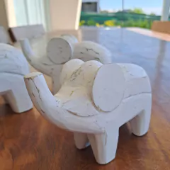 Set de 3 elefantes de madera adorno en internet