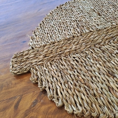 Alfombra Hoja de fibra natural 80cm - tienda online