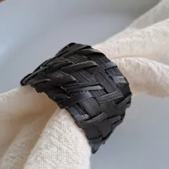 Servilletero Anillo Cool Rattan Negro - comprar online