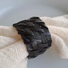 Servilletero Anillo Cool Rattan Negro - tienda online