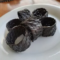 Servilletero Anillo Cool Rattan Negro en internet