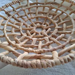 Bandeja Momo Redonda Caladas Banano Chica 25cm en internet