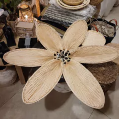 Lampara Pantalla Plana 6 Palmas Lotus 118cm - kazaru