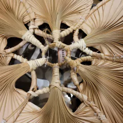 Imagen de Lampara Pantalla Plana 6 Palmas Lotus 118cm