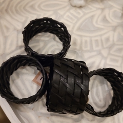 Servilletero Anillo Cool Rattan Negro