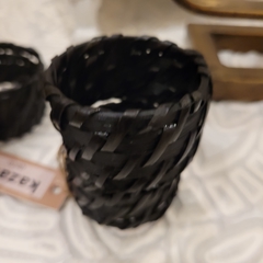 Servilletero Anillo Cool Rattan Negro - tienda online
